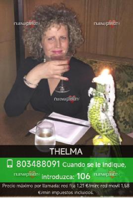 Thelma, Diosa Milf llamada erótica de alto voltaje (Española)