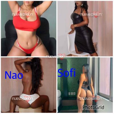 El trío perfecto 2 hermanas morenitas Jaén centro